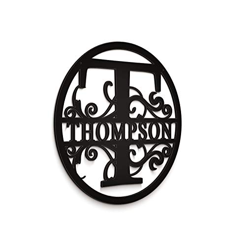 Personalized 12" Brushed Aluminum Robinson Monogrammed Sign Door Wall Decor Personalized 12" Brushed Aluminum Robinson Monogrammed Sign Door Wall Decor